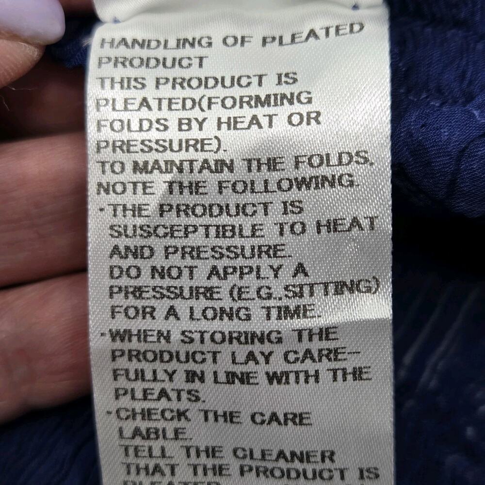 Issey Miyake Cauliflower Pleated Sheer Blue Batwing Button Cardigan OS Japan - Picture 8 of 9